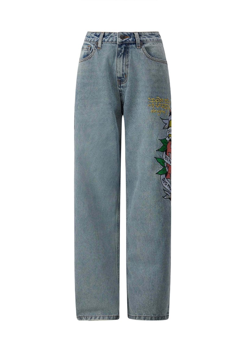 Ed Hardy DEATH BEFORE DISHONOR BOYFRIEND - Relaxed fit jeans 