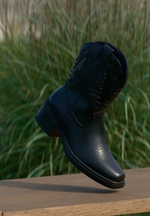 Anna Field Botine cowboy/biker - black