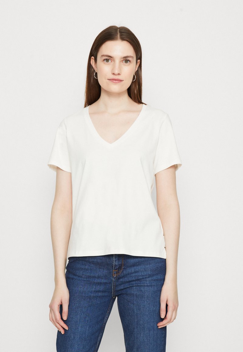 Marc O'Polo DENIM SHORTSLEEVE V NECK BASIC FIT - T-shirt basic ...