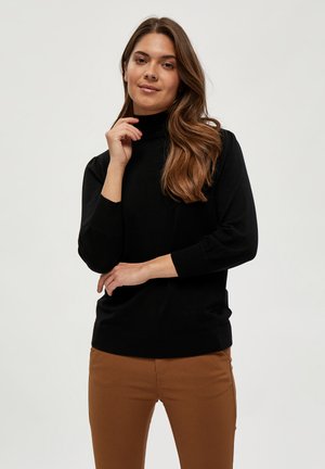 Minus MIMERSIN ROLL NECK KNIT - Jersey de punto - black