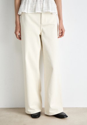 MAISIE WIDE LEG - Wide leg - ecru