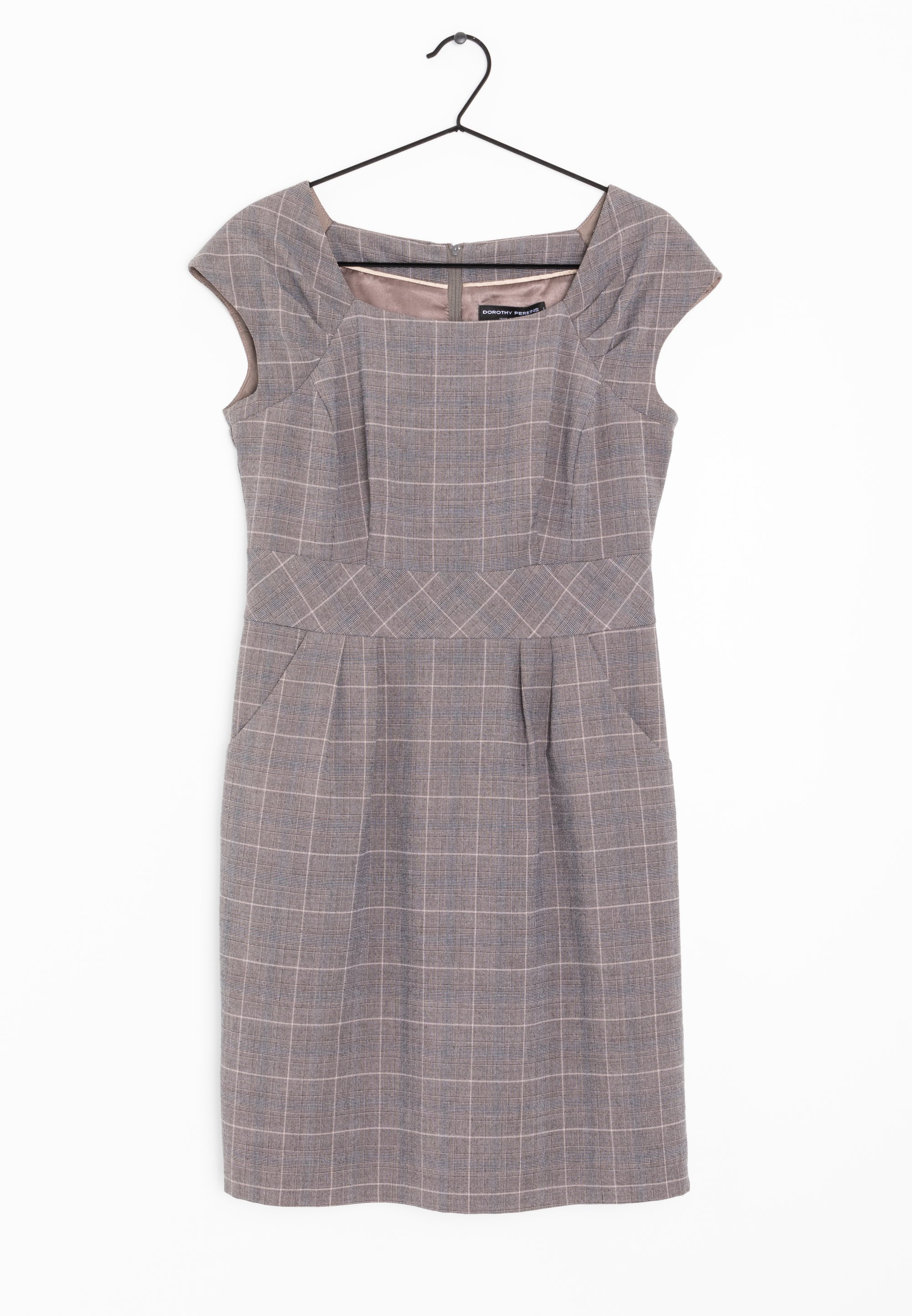 dorothy perkins grey dress Grey Marl Dorothy Perkins Petite Wrap Detail Midi Dress
