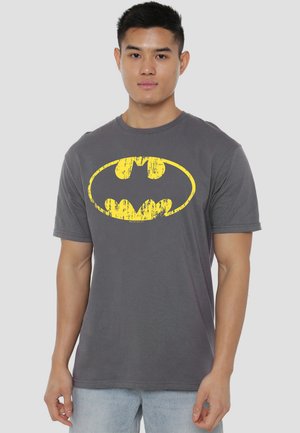 Cotton Soul, BATMAN CLASSIC LOGO DISTRESSED - Print T-shirt - anthracite