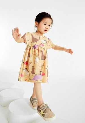 SHORT SLEEVE - Robe en jersey - yellow unicorn