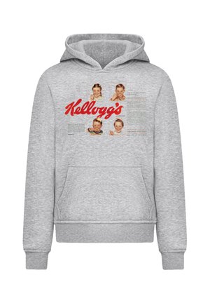 KELLOGGS CORN FLAKES CEREAL BOX RETRO - Kapuzenpullover - heather grey
