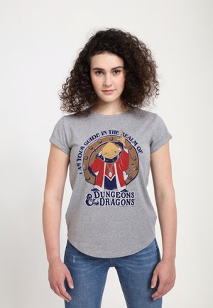DUNGEONS  DRAGONS OLD WIZARD - Print T-shirt - melange grey
