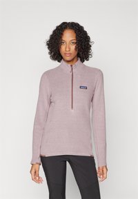 Patagonia AIR ZIP NECK - Felpa in pile - stormy mauve