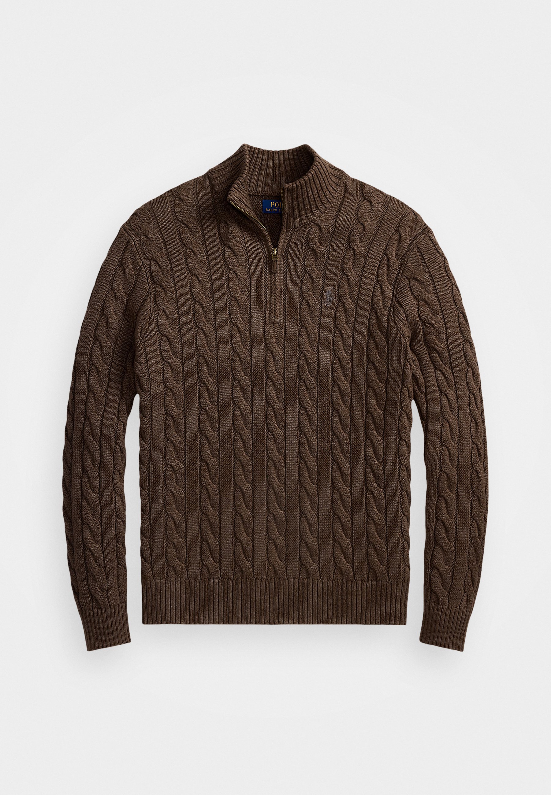 Polo Ralph Lauren CABLE-KNIT COTTON QUARTER-ZIP SWEATER