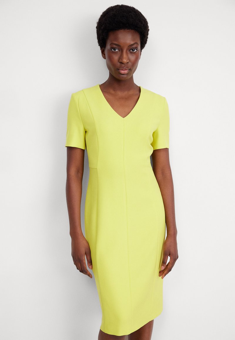 BOSS DAMAISA - Žerzejové šaty - medium yellow