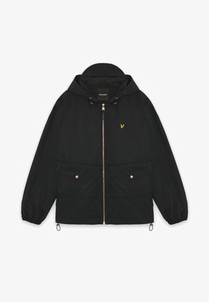 Lyle & Scott, WAXED HOODED UTILITY JACKET - Giacca da mezza stagione - jet black