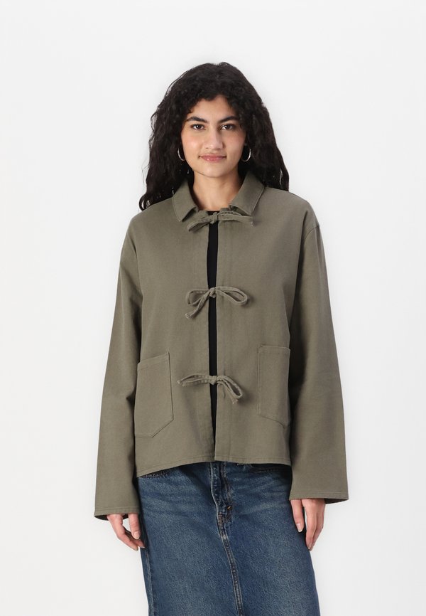 ONLDREW BOW JACKET - Denim jacket - kalamata