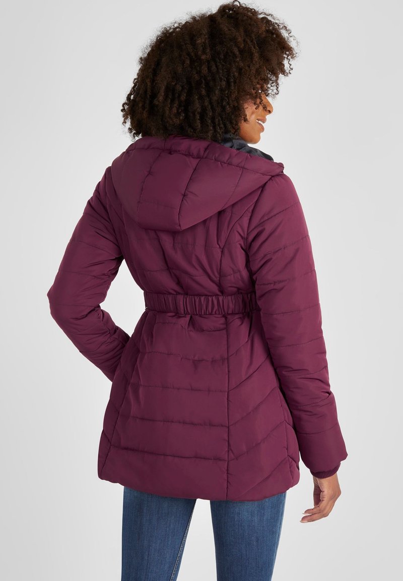 JoJo Maman Bébé 2-IN-1 MATERNITY PUFFER Winter jacket burgundy