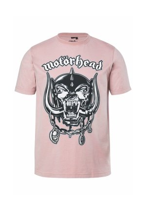 JP1880, T-SHIRT, BAND SHIRT, MOTÖRHEAD, SHORT SLEEVE, UP TO 8XL - T-shirt con stampa - mauve