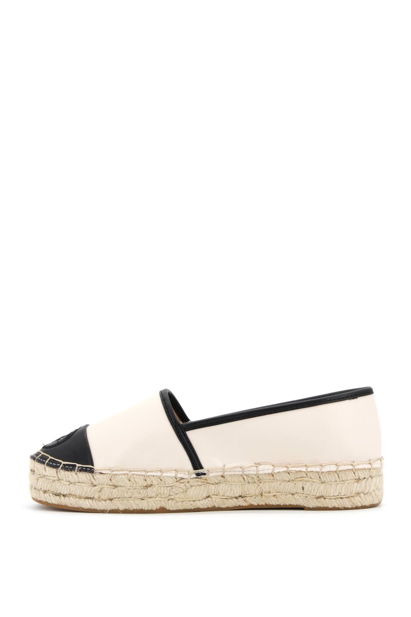 Guess black leather trim espradrils