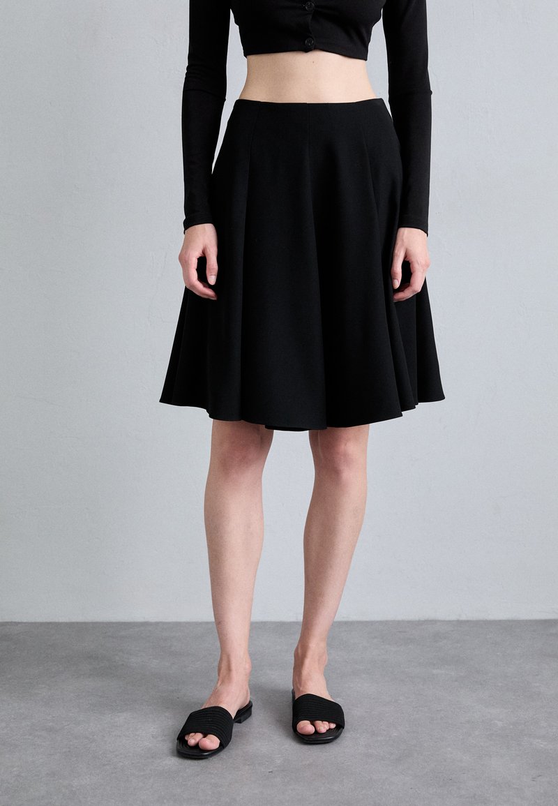 Emporio Armani GONNA - A-linjainen hame - black