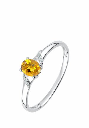 CITRINE DIAMOND - Prsteň - white gold-coloured