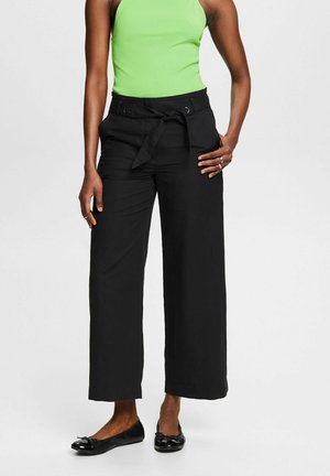 PULL ON CULOTTE - Trousers - black