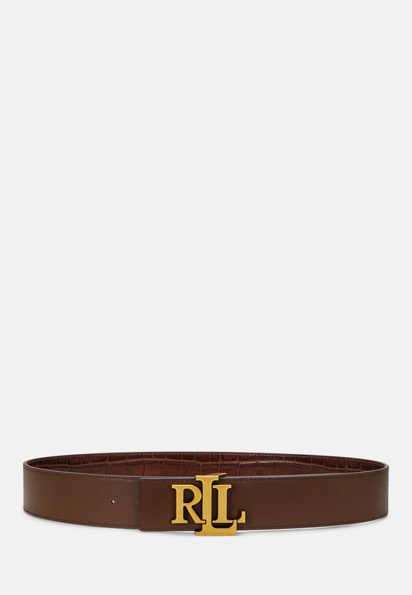 LOGO REVERSIBLE CROC EMBOSSED WIDE BELT - Belt - dark mahogany3