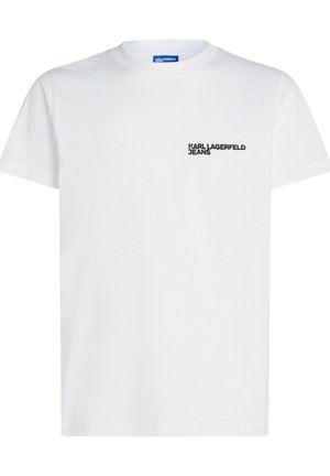 Karl Lagerfeld Jeans LOGO SLIM-FIT - T-Shirt basic - white