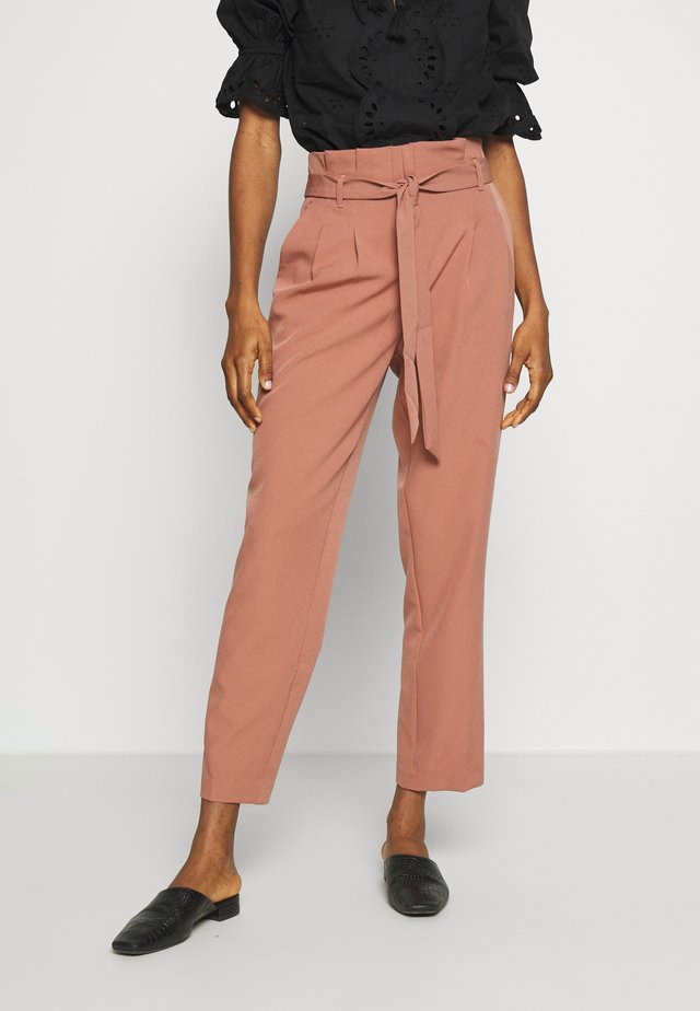 MILLER PAPERBAG TROUSER - Chino - mid pink