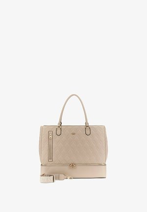 Guess, MAXINE ZIP BOTTOM TOTE - Handtasche - light taupe