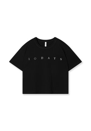 10DAYS THICK LOGO - T-shirt con stampa - black
