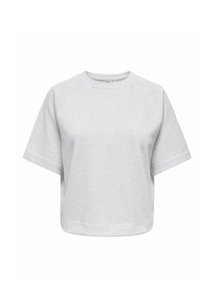 ONLY, T-shirt basique - light grey melange