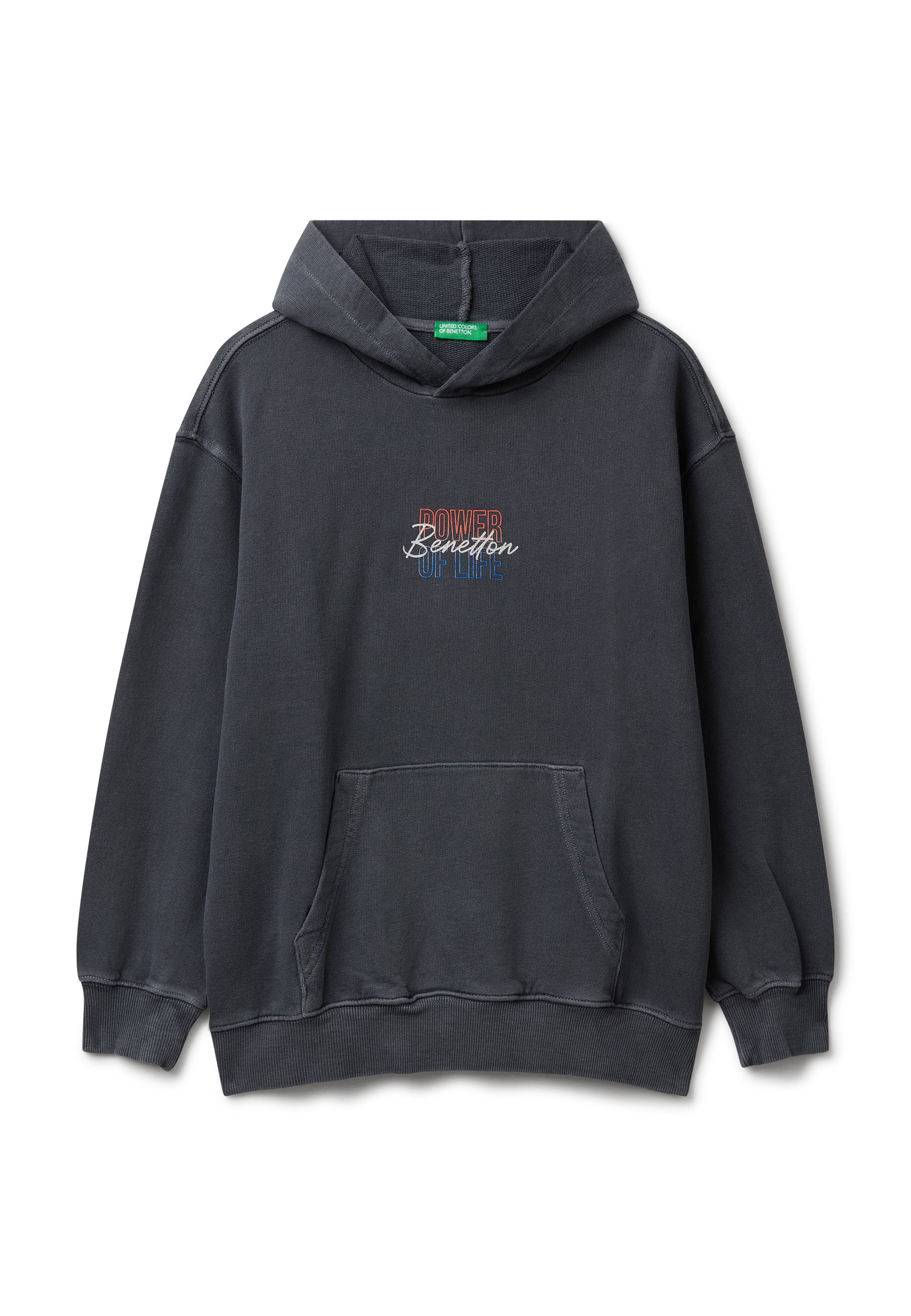 United Colors of Benetton OVERSIZED Felpa con cappuccio black