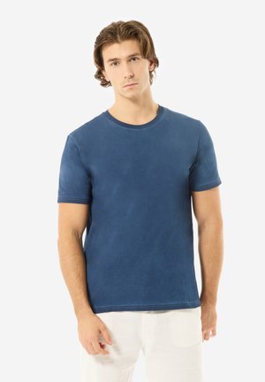 T-shirt - bas - blue solid