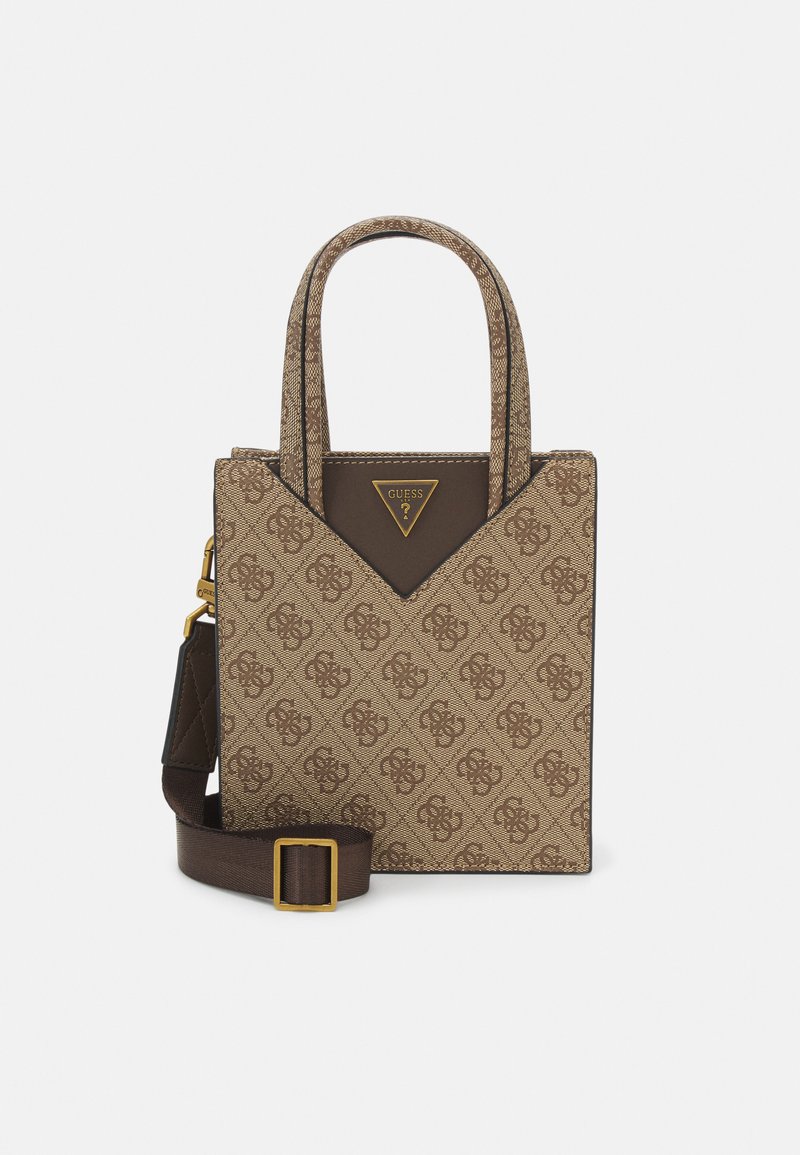 Guess VEZZOLA UNISEX - Håndveske - beige/brown