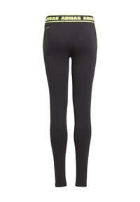 adidas Sportswear TIGHT - Leggings - black/lucid lemon