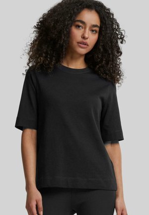 URBAN CLASSICS DAMEN LADIES CLASSY TEE 2-PACK - Pamata T-krekls - black+black