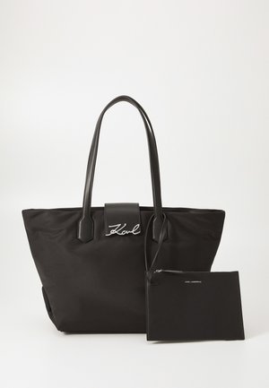 SIGNATURE TOTE SET - Tote bag - black