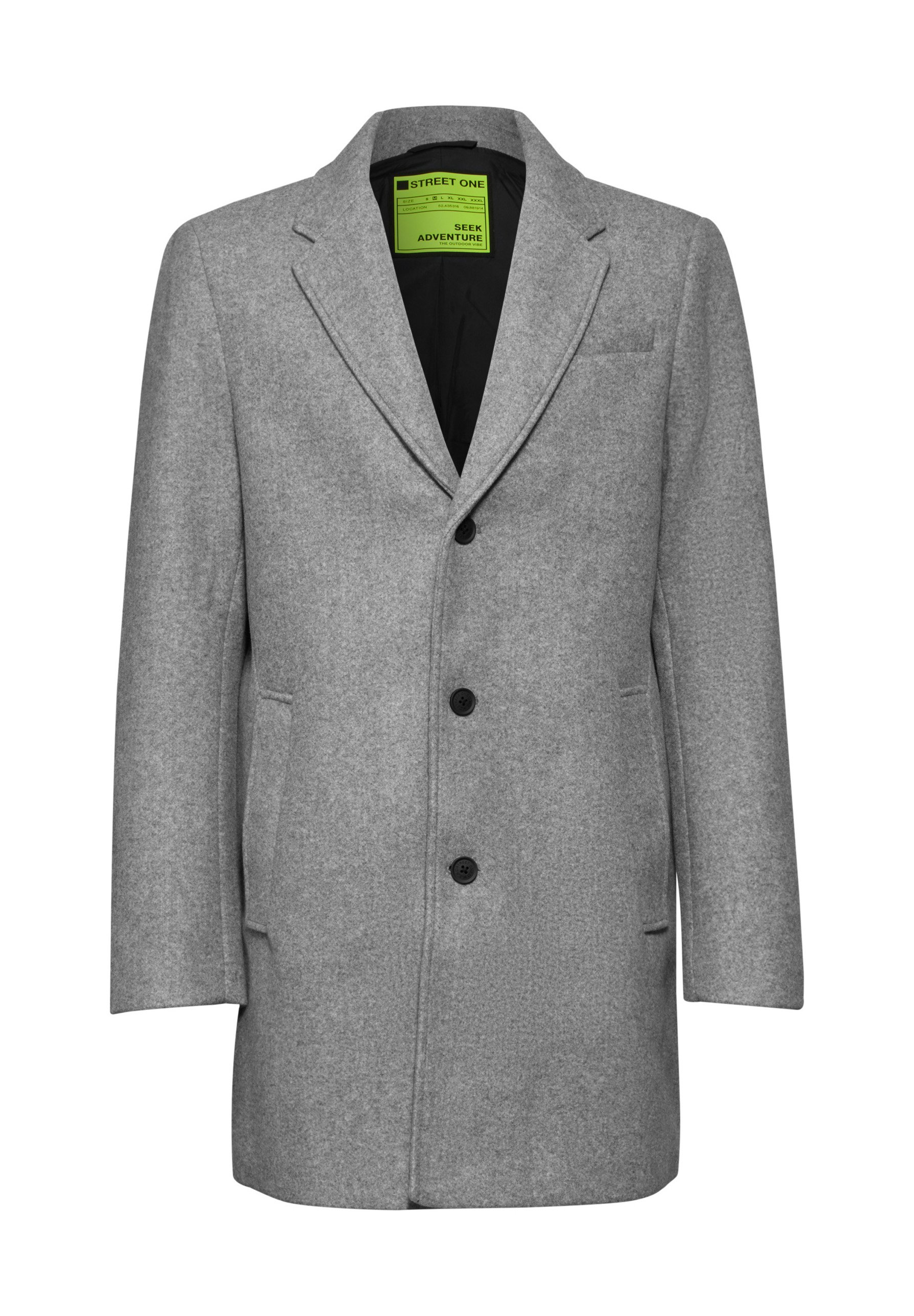 Street One MEN IN-OPTIK - Classic coat - grau/metallic grey - Zalando