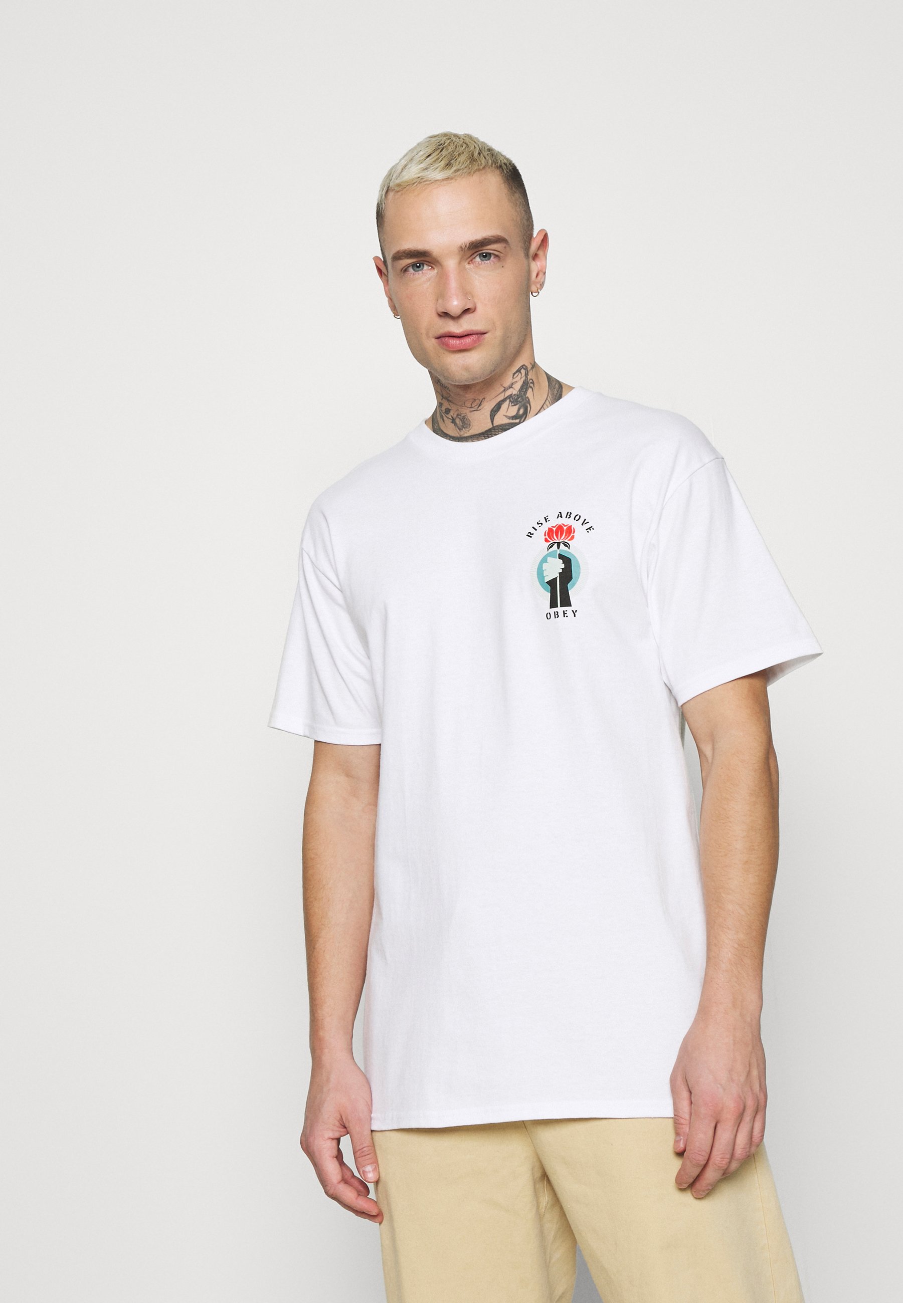 obey rise above t shirt