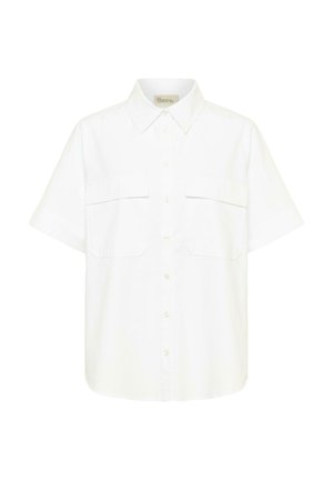 My Essential Wardrobe, SUNNAMW BOXY SHORT SLEEVE - Nööpidega pluus - bright white