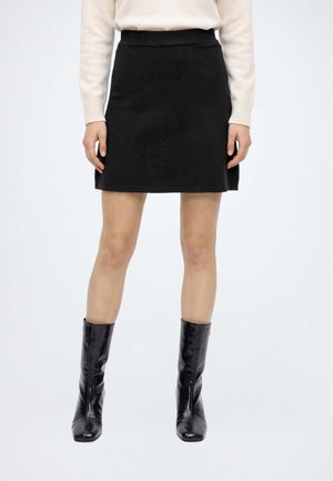 VILA, VIKERRY HW KNIT SKIRT - NOOS - А-образна пола - black beauty