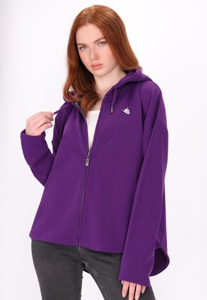 Sweater met rits - dunkellila