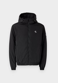 PADDED HOODED HARRINGTON - Giacca da mezza stagione - black