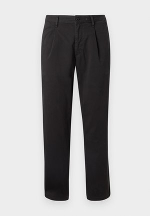 EVAN PLEATED - Chinos - black