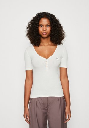 HENLEY - T-shirt basique - ecru