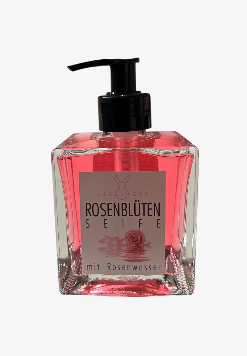Haslinger - ROSEN FLÜSSIGSEIFE IM GLAS SPENDER - Liquid soap - rot, Enlarge