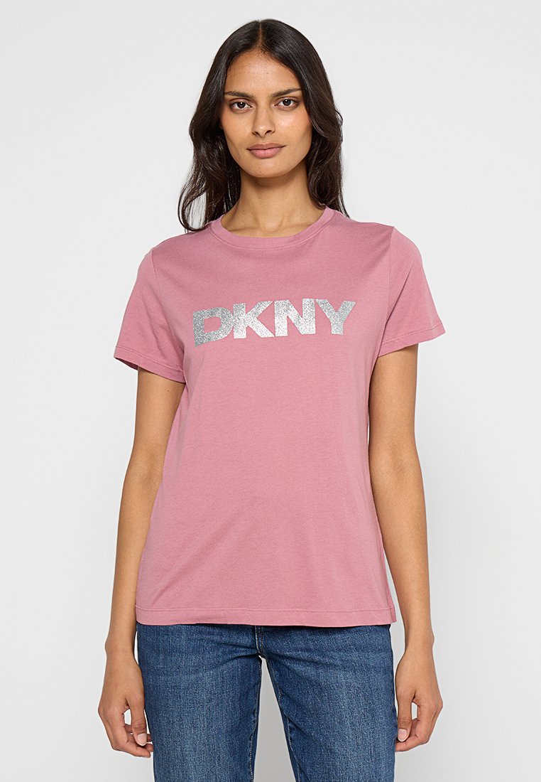 DKNY T-shirt print roze