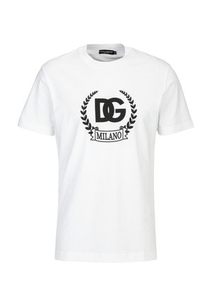LOGO CREST MILANO - T-shirt imprimé - white