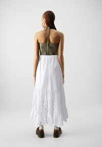 Abercrombie & Fitch BABY RUFFLE SKIRT - A-vonalú szoknya - white eyelet update