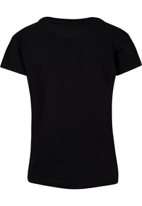 Sort T-shirt med korte ærmer lavet af blødt bomuld. Har en rund halsudskæring og en klassisk pasform. Simple design uden mønstre eller detaljer.
