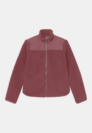 ONPEDUA FLUFFY ZIP GIRLS - Giacca in pile - crushed berry