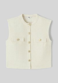 BZB SANS MANCHES EFFET - Veste sans manches - ecru