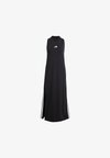 ESSENTIALS STRIPES LONG RACERBACK - Vestido ligero - black white
