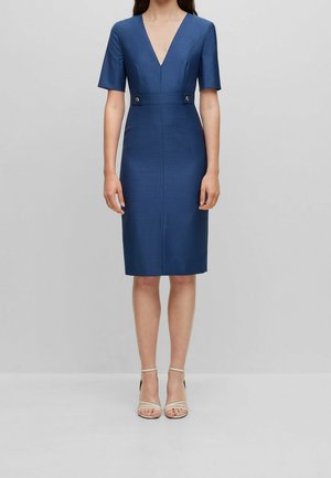 BOSS Robe fourreau - blue